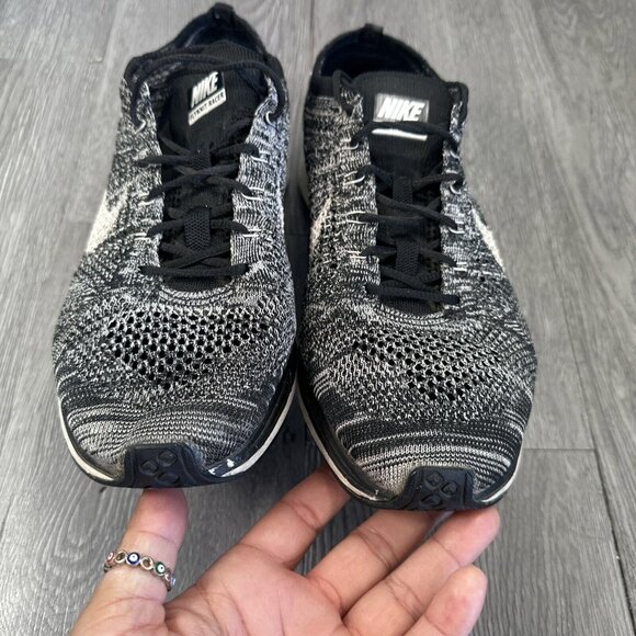 Nike Mens Flyknit Racer 526628-012 Gray Running Shoes Sneakers Size 10.5 Oreo main image 10